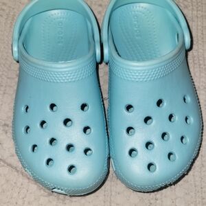 New CROCS Kids Aqua Water Shoes ICE BLUE Size 12
